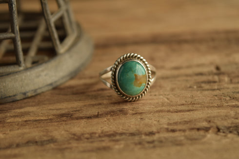 Peggy Skeets Turquoise Ring - Size 9 3/4